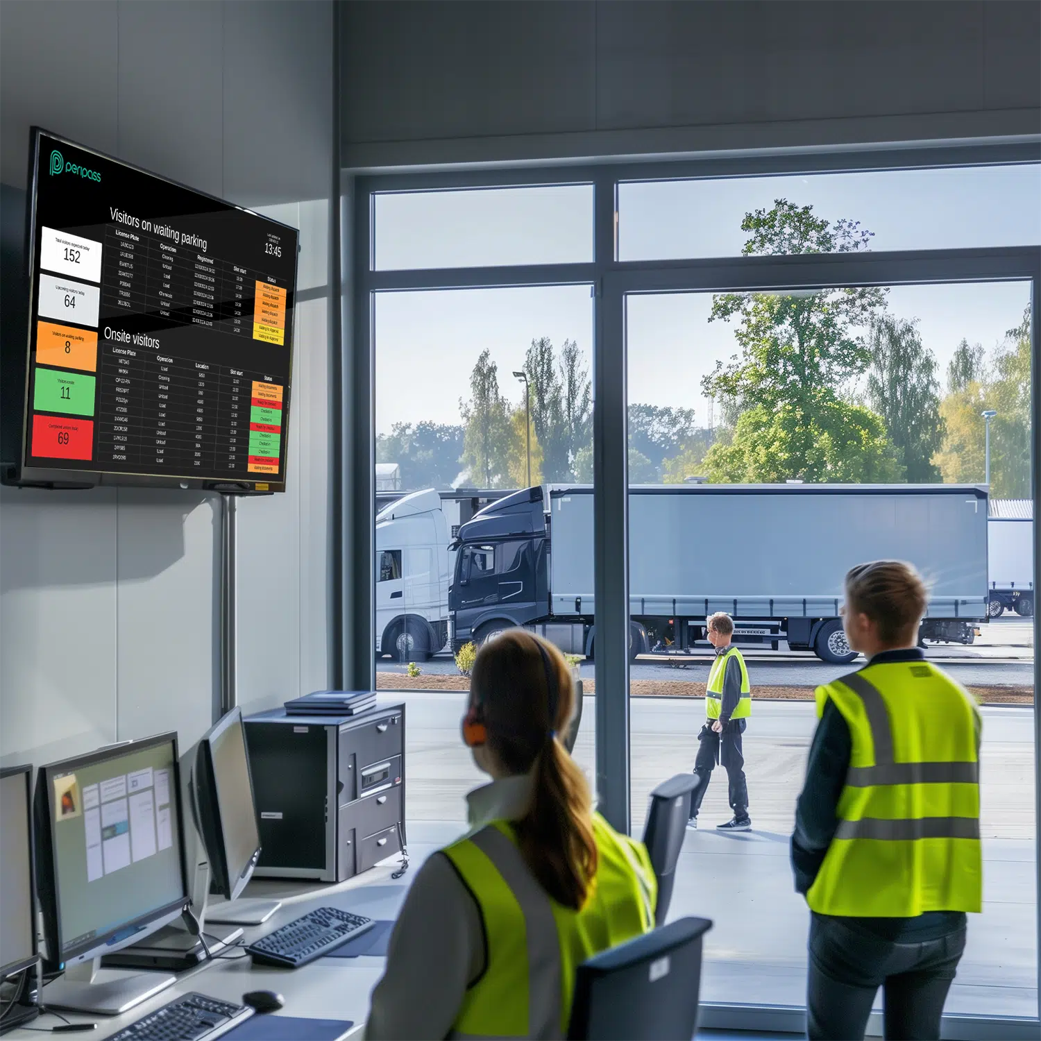 Dispatchers keeping an eye on the Live Yard Dashboard