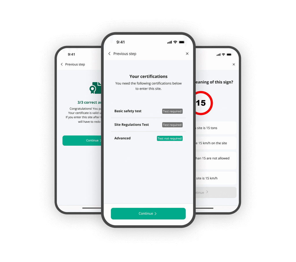 certified persons test checks on the mobile driver portal