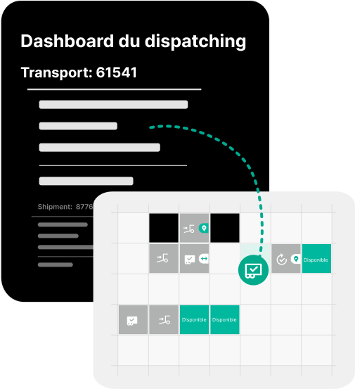 Dashboard du dispatching Peripass