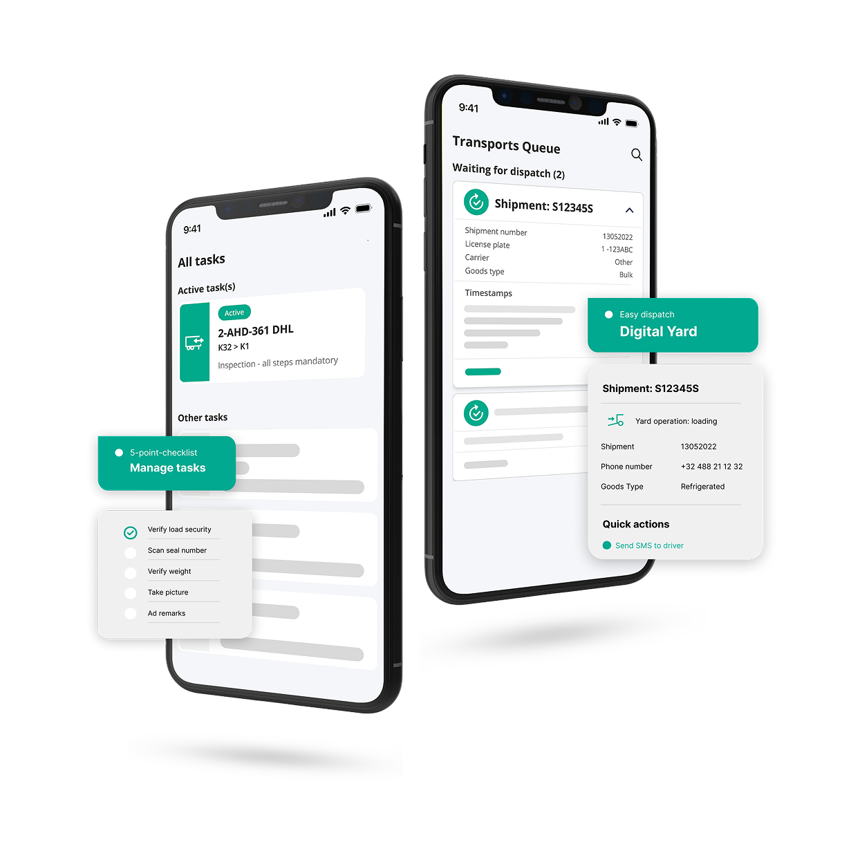 yard assistant app dispatching and tasks